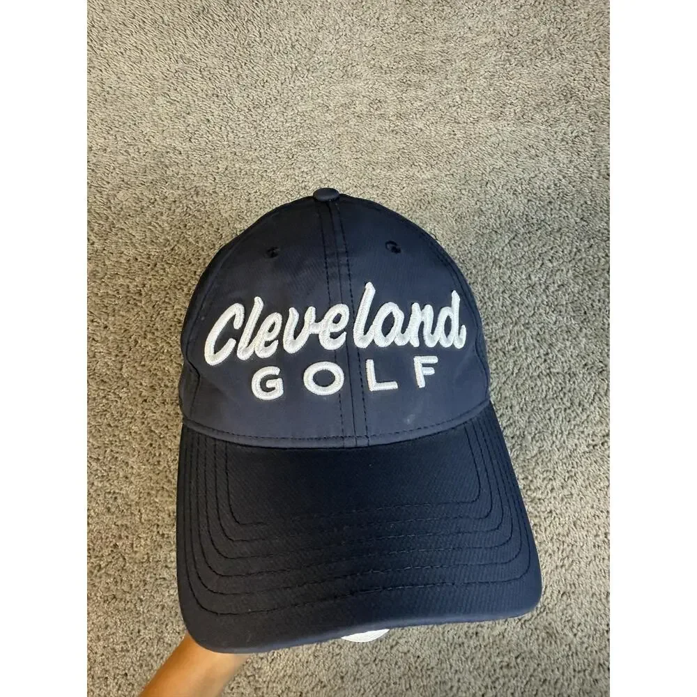 Cleveland Golf Hat Adjustable Mens Blue 100% Polyester Microfiber Embroidered